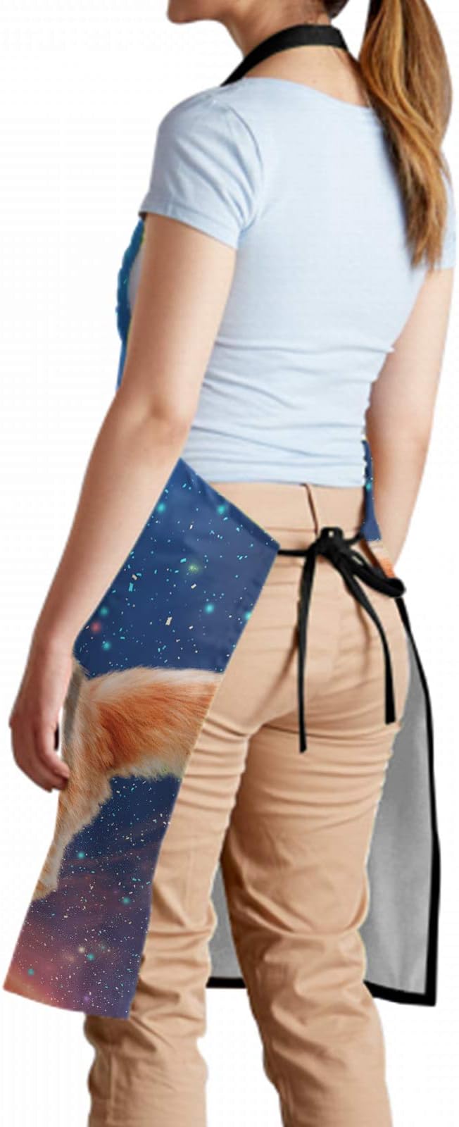 Funny Apron Polyester Grooming Aprons with Pocket for Cooking Kitchen Grilling Adults