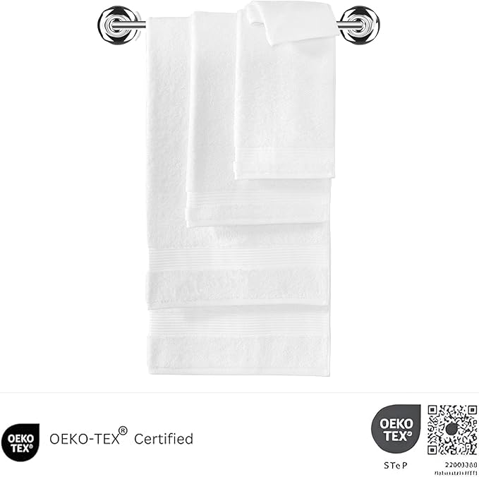 Classic Turkish Towels CTT - Premium Washcloths 12 Pack Set, 100% Turkish Cotton, Highly Absorbent & Quick Dry, Face Towels Wash Cloths for Hotel, Spa & Gym | 12"x12" (White)