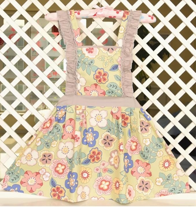 CRB Fashion Kids Cooking Baking Apron | Toddler, Little Girls, Cute Kitchen Chef Aprons