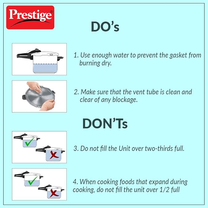 Prestige Deluxe Duo Plus Induction Base Aluminum Pressure Cooker 33 litres Others Black