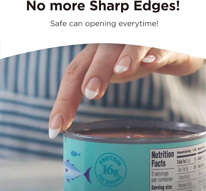 Kitchen Mama Mini Electric Can Opener Smooth Edge: Opens Can with One Press - Ultra-Compact, Portable, Hands-Free, Safe, Cordless, Seniors with Arthritis, Automatic, Battery Operated Appliance (White)