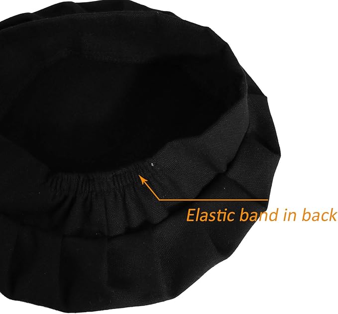 Adjustable Apron and Chef Hat Set for Cooking and Baking