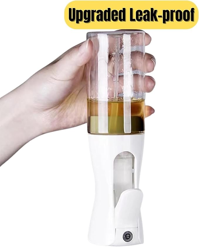 Oil Sprayer for Cooking, 200ml Glass Olive Oil Spray Bottle Mister, for Air Fryer, Salad, BBQ, Baking, Frying, Refillable Dispenser for Olive, Canola, Vinegar, Pack of 2