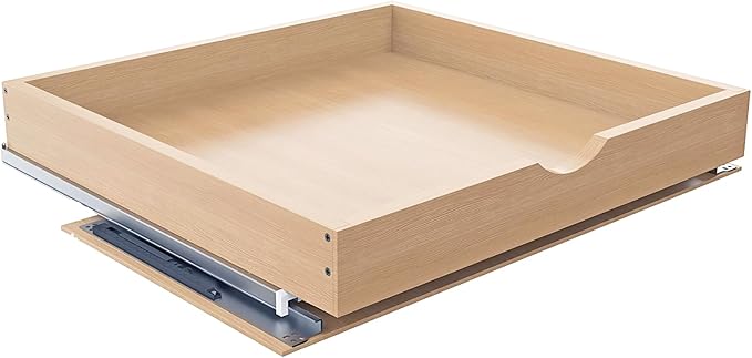 Pull Out Drawers for Cabinet 27" W x 23" D x 4.5" H Wood Slide Out Organizer and Storage Kitchen Cabinet Drawers Slide Out Shelves Pull Out Shelves in Kitchen Pantry Bathroom with Soft Close