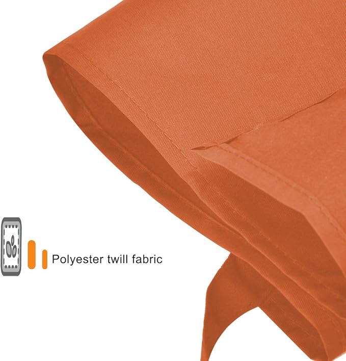 Orange Color Plain Bib Aprons Bulk for Women Men Adult-Unisex Aprons with 2 Front Pockets,Size 24"X28"Kitchen Cooking Server Painting Aprons(Orange-15PCS)