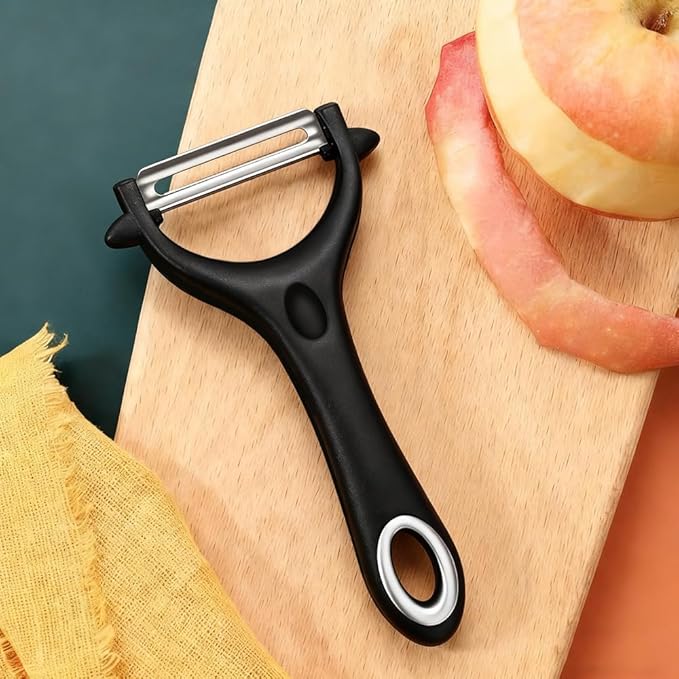 10 Pack Vegetable Potato Peeler for Kitchen,Ergonomic Soft-Touch Handle-Black (Black, 10 Pack)