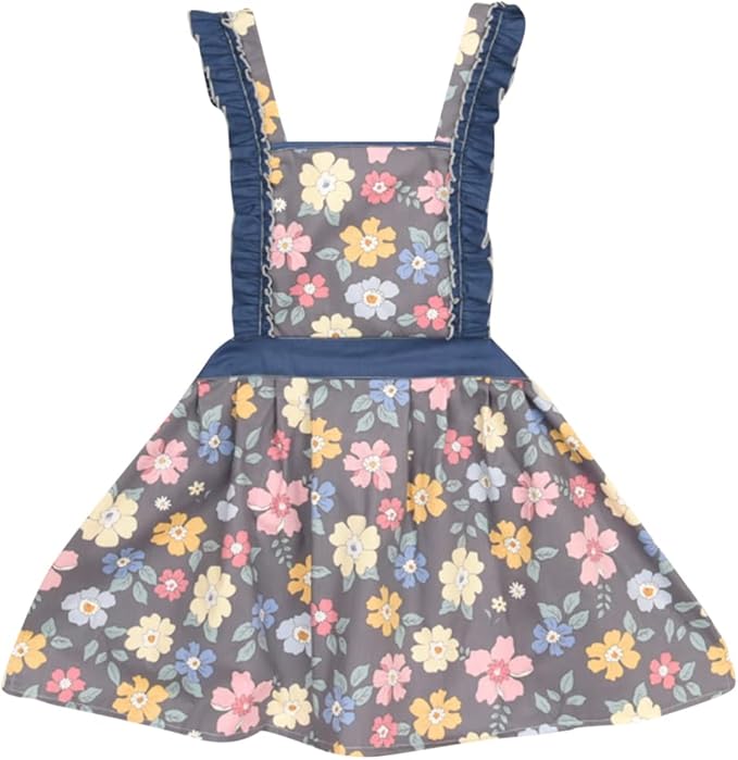 CRB Fashion Kids Cooking Baking Apron | Toddler, Little Girls, Cute Kitchen Chef Aprons