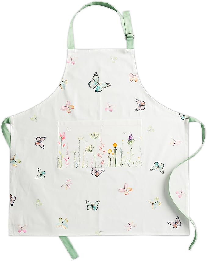 Maison d' Hermine 100% Cotton Apron for women with Pocket Kitchen Chef Apron for Men Cooking Mothers Day Gifts