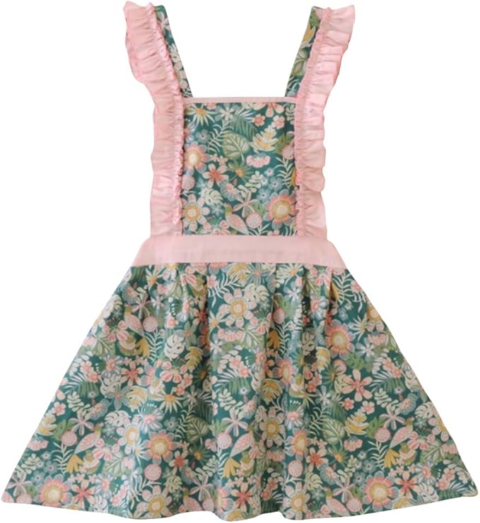 CRB Fashion Kids Cooking Baking Apron | Toddler, Little Girls, Cute Kitchen Chef Aprons