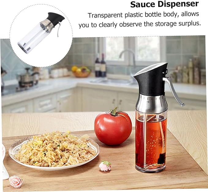 PRETYZOOM 200ml Liquid Cooking Dispenser Oil and Vinegar Spray Bottle Anti-damage for Kitchen Seasoning Sprayer