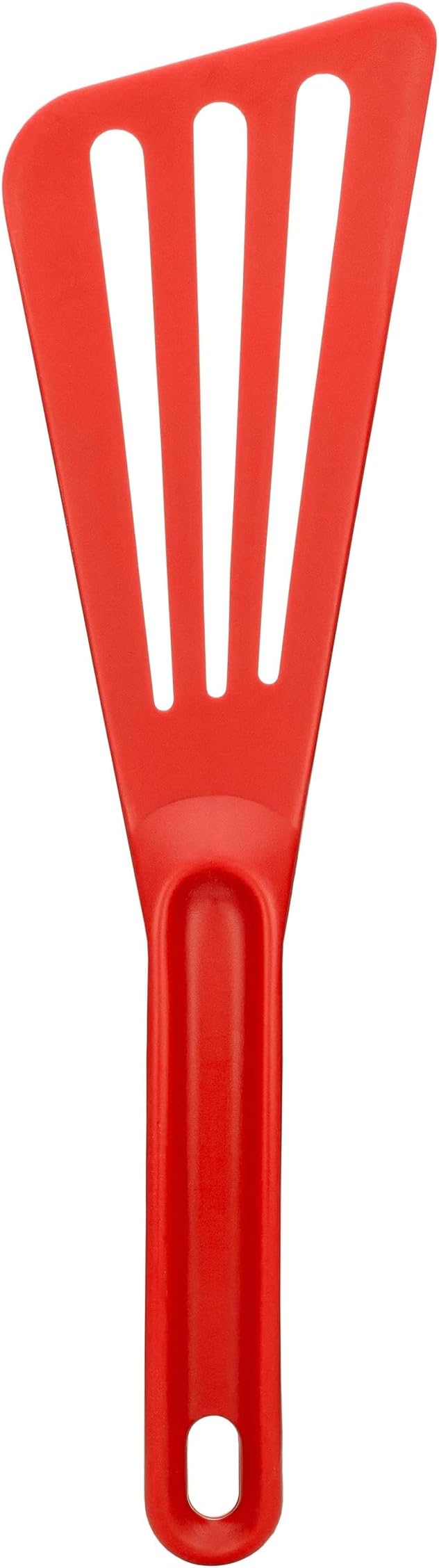 Matfer Bourgeat Exoglass® High Temperature Slotted Pelton Spatula/Turner, Red