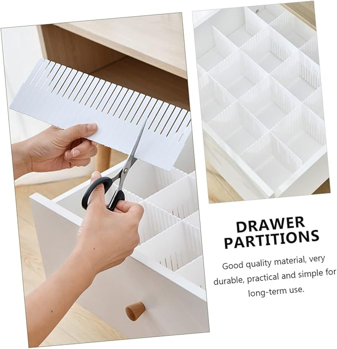 PRETYZOOM 10pcs Home Drawer Separator Multipurpose Drawer Divider Neat Orderly Storage