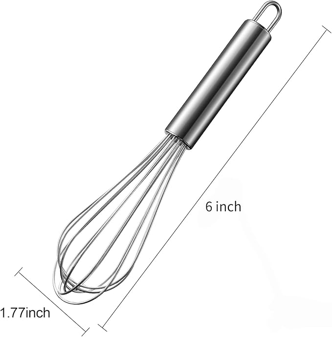 Aniso Stainless Steel Whisk (6 inches, Silver)1