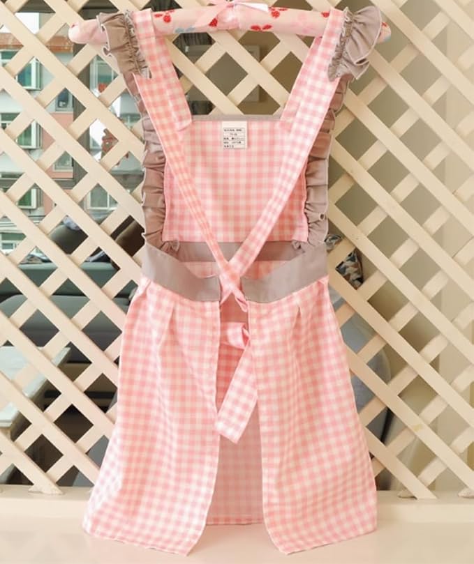 CRB Fashion Kids Cooking Baking Apron | Toddler, Little Girls, Cute Kitchen Chef Aprons