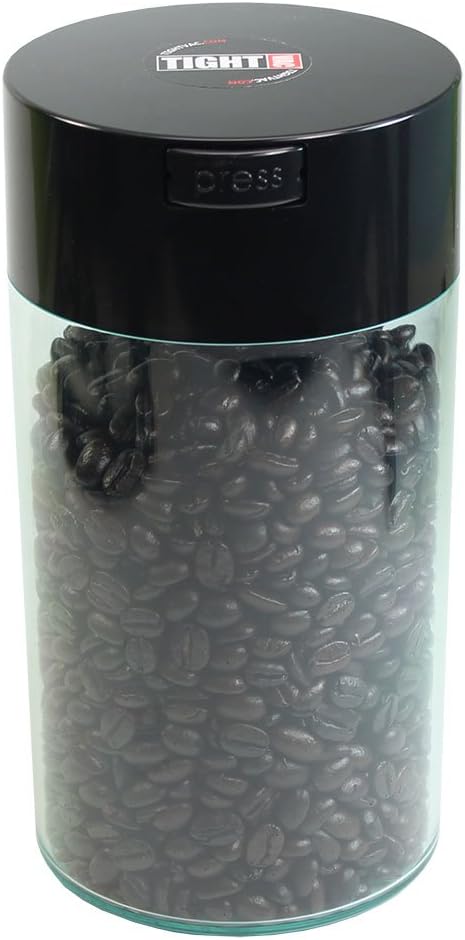 Tightvac - 3oz to 12 Ounce - Patented Airtight Container | Multi-use Vacuum Container Works as Smell Proof Containers for Herbs and Dry Goods. Green Tint