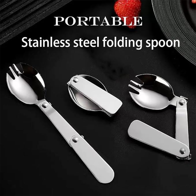 1.5 Cup Round Glass Food Containers with Lids and Folding Spoon, BPA Free Small Round Glass Lunch Containers, 12oz Food Container for Office Meal, Oven, Freezer and Dishwasher Safe (4Pack)