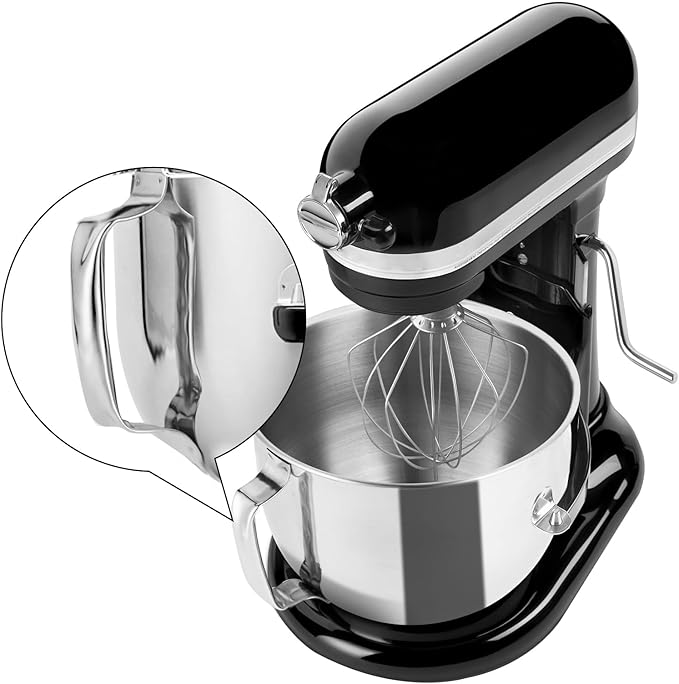 Stainless Steel 7QT Mixer bowl Fit for KitchenAid Bowl-Lift Stand Mixer,7 Quart Mixing Bowl with Handle