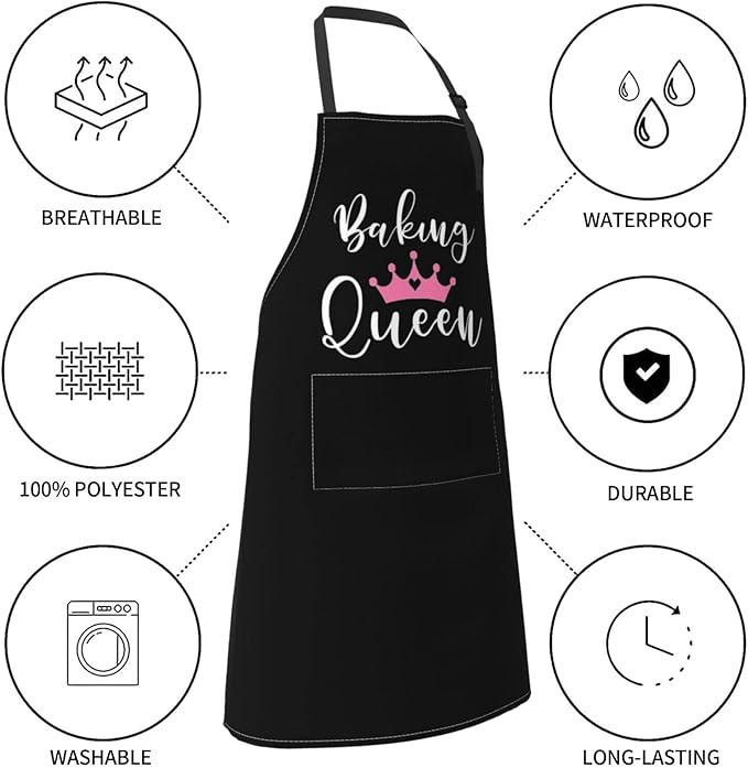 Funny Apron Adjustable Cooking Kitchen Chef Apron Funny Bib Aprons For Women Men
