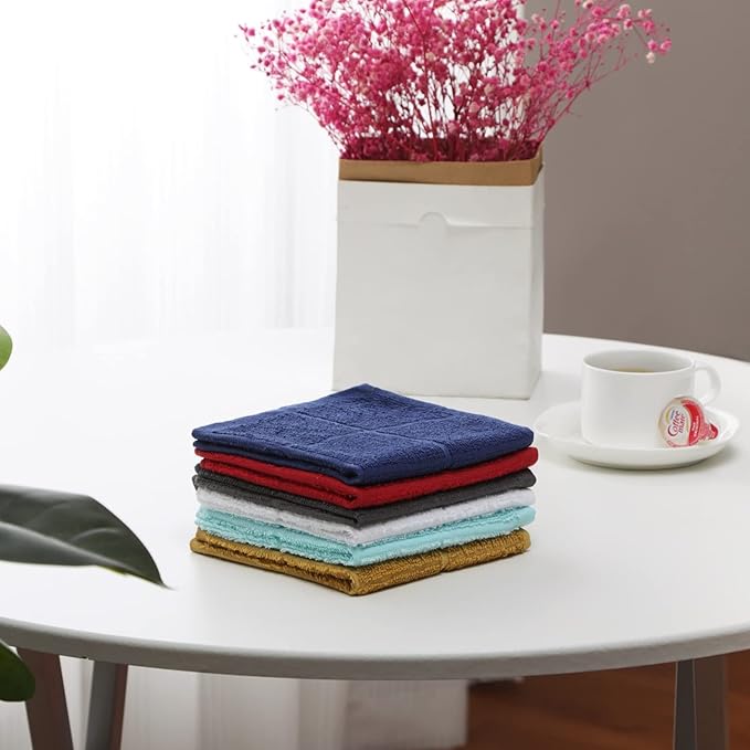 Glynniss Dishcloths Kitchen Highly Absorbent Dish Rags 100% Cotton Dish Cloths for Washing Dishes (Honey Gold)