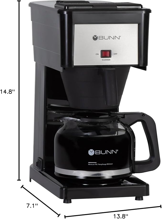 BUNN GRBD Velocity Brew High Altitude Original 10-Cup Home Brewer, Black