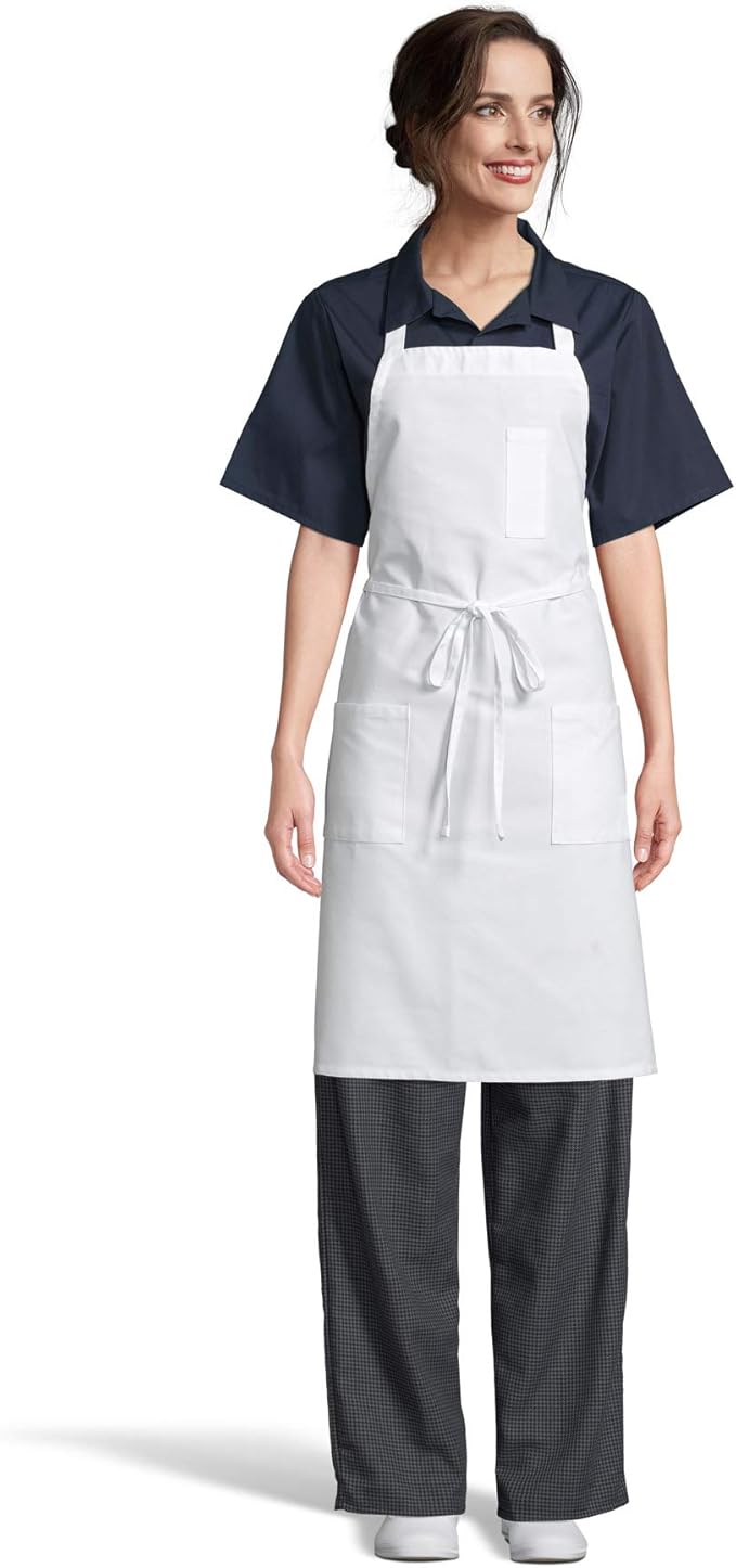 Uncommon Threads Unisex Classic Restaurant Bib Apron for Work Uniform