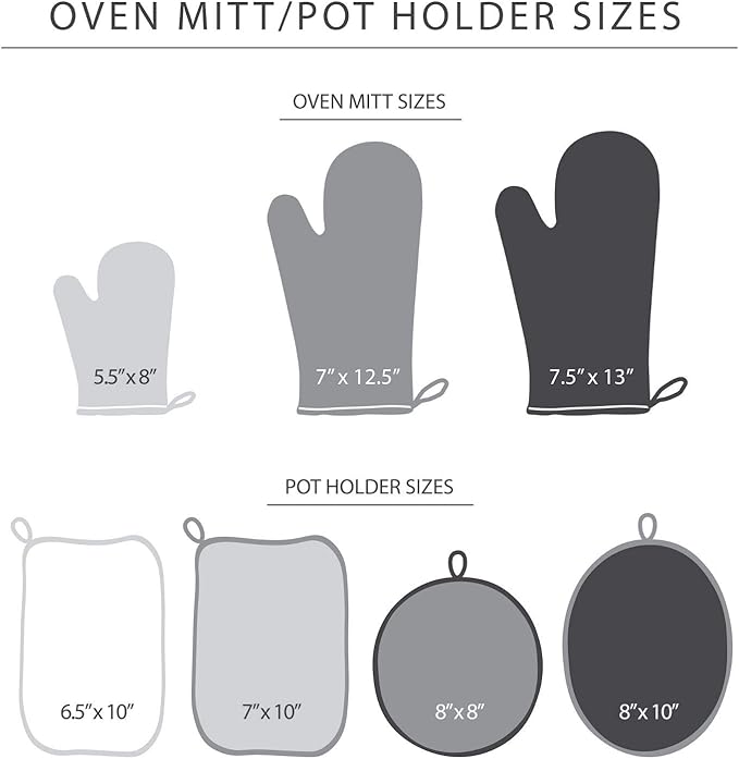 KitchenAid Asteroid Pot Holder 2-Pack Set, Pistachio, 6.5"x10"