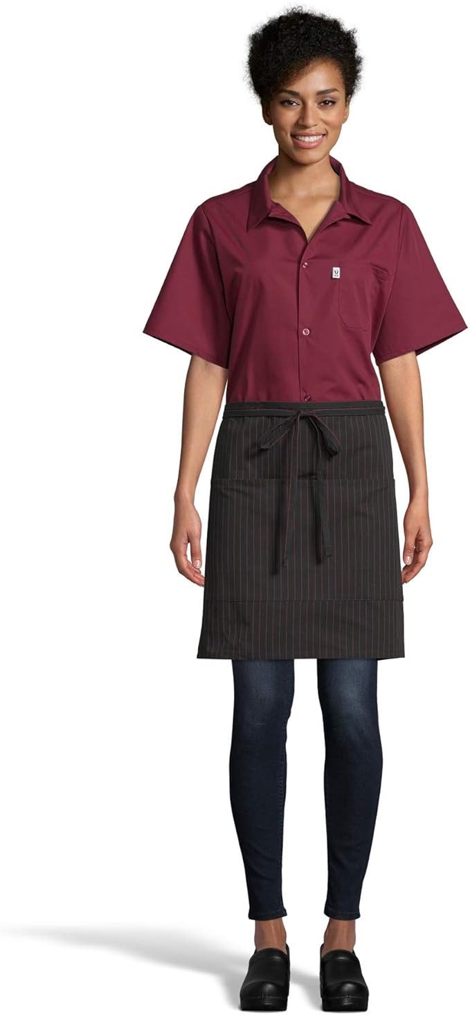 Uncommon Threads Unisex Half Waist Apron with Two Pockets