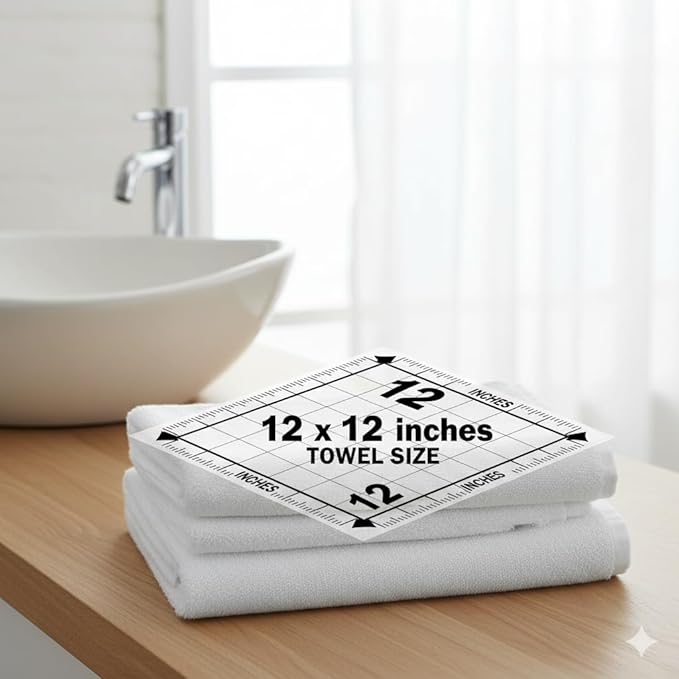 10-Pack, 100% Cotton Ribbed Bar Mops Dish Cloths, Dish Towels, Super Absorbent, Multi-Purpose for Home, Kitchen, and Bar Cleaning. Size: 12 x 12 Inches.
