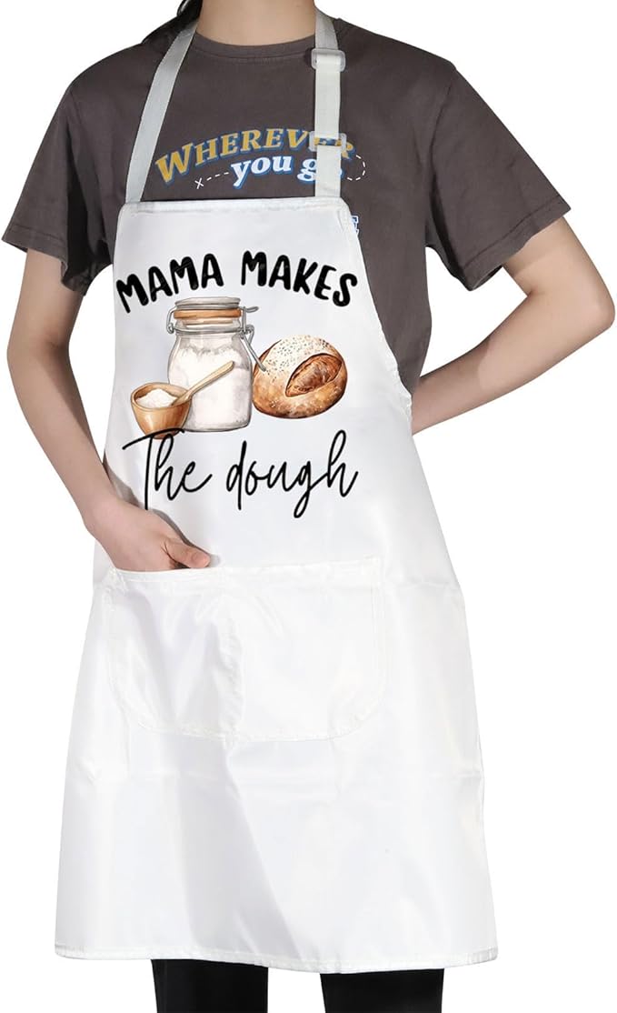JNIAP Bread Baking Apron Bread Baker Aprons i Loaf Sourdough Baking Mom Gifts Baking Master Apron