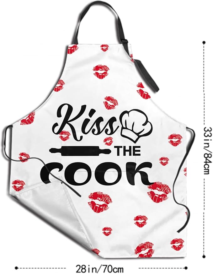 Imiss Waterproof Stain-Resistant Cooking Chef Aprons for Grill BBQ Baking 27 X 31 Inch