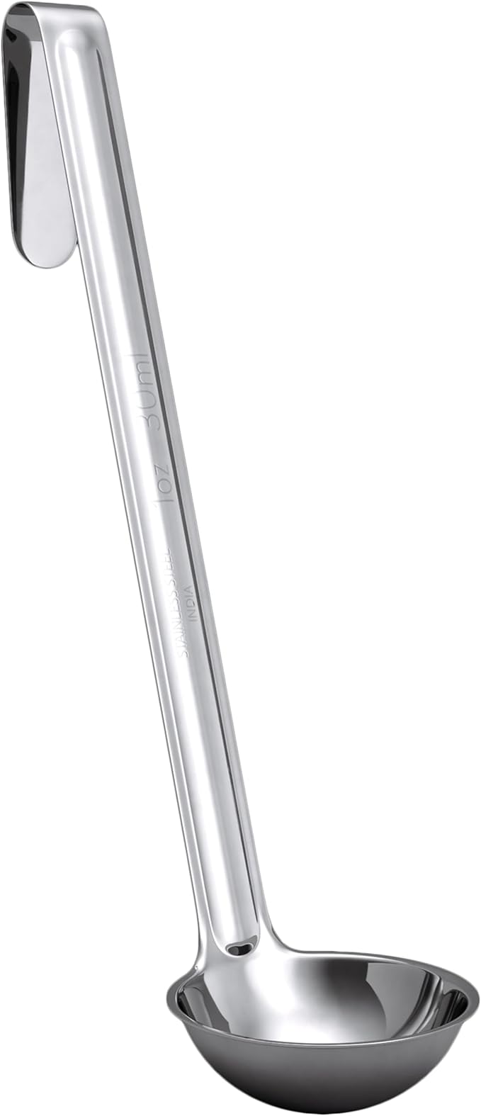 Super Sturdy, Ergonomic 1 Oz. Soup Ladle 1 Pk. Stainless Steel Ladles with Long Handles. Best Kitchen Accessories for Stirring, Portioning and Serving Soups, Chili and Stew in Restaurants and at Home