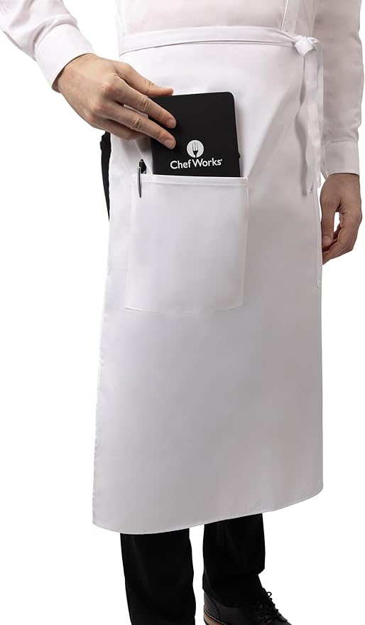 Chef Works Unisex Two Pocket Bistro Apron