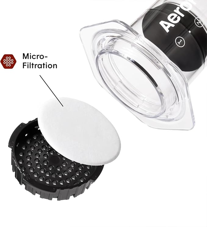 AeroPress Original Coffee Press - All-in-One French Press, Pour-Over & Espresso Style Manual Brewer, 2 Min Brew for Less Bitterness, More Flavor, Small Portable Coffee Maker, Travel & Camping