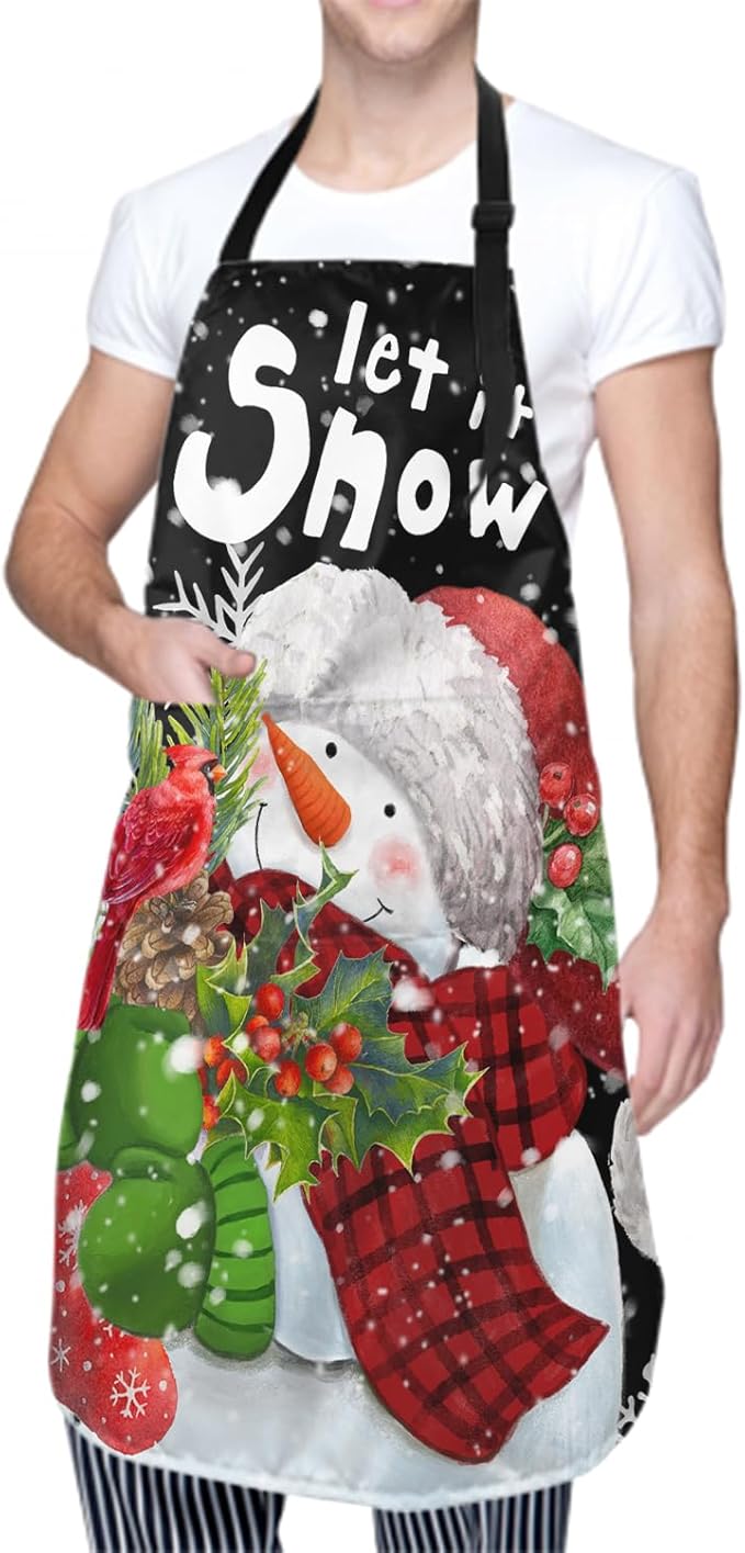 Imiss Waterproof Stain-Resistant Cooking Chef Aprons for Grill BBQ Baking 27 X 31 Inch