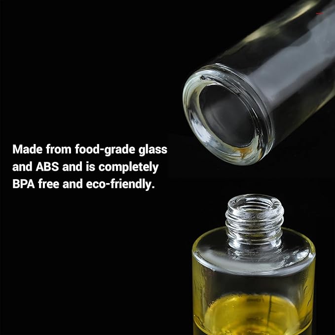Sprayer for cooking - Olive Oil Sprayer Mister - 100ml Stainles Steel Olive Oil, Vinegar, Water and Other Liquids Sprayer - Perfect for Salad, Barbecue, Kitchen Baking and Roasting (Pack of 4)
