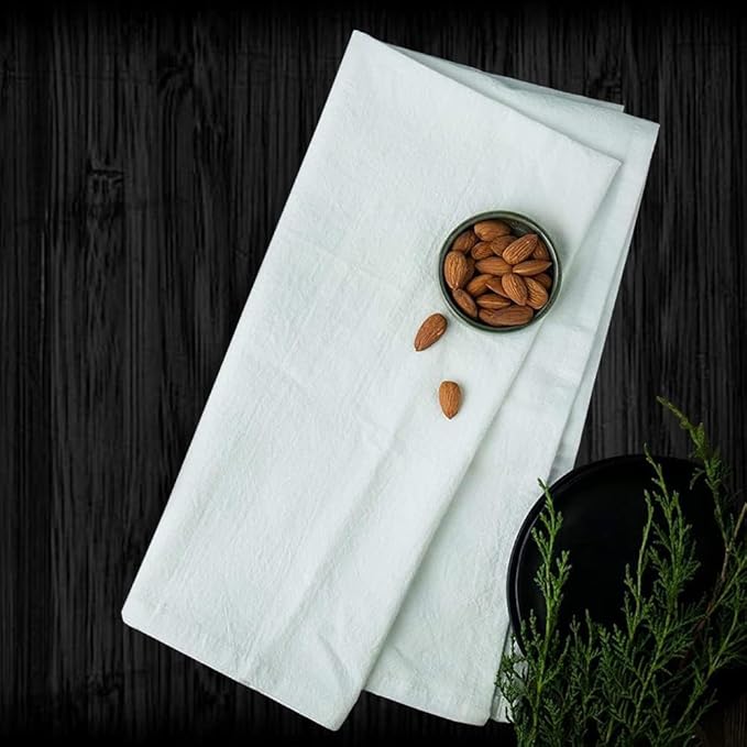 Flour Sack Towels Pack of 30-28x28 Inches - 100% Cotton, Highly Absorbent Dish Towels for Drying Dishes, Durable Tea Towels for Kitchen, Multipurpose Kitchen Towels