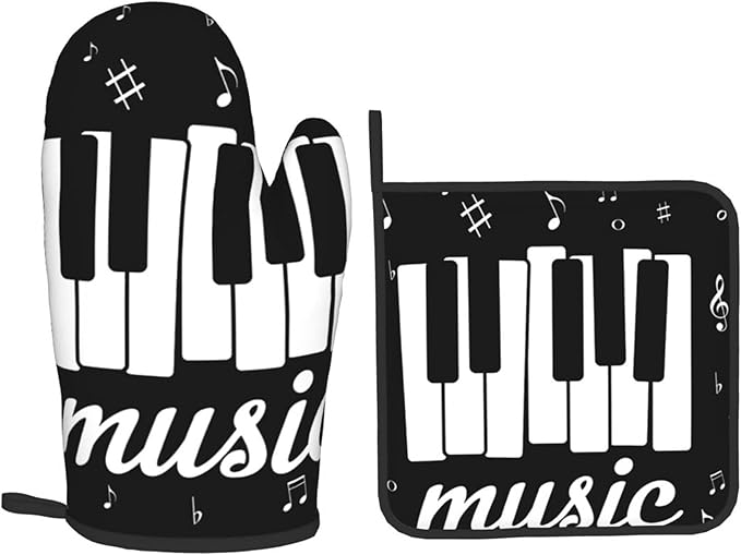 Oven Mitts and Pot Holders Sets of 2, Funny Oven Mitt, Cute Housewarming Gift, Thanksgiving Oven Mitts, Christmas Kitchen Gifts，Kitchen Gifts for Men