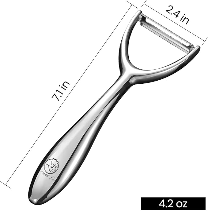 Vegetable Peeler, Premium Stainless Steel Potato Peeler, High Tensile Ultra Sharp Blade Fruit and Food Slicer, Y Shaped with Ergonomic Non-Slip Handle, Dishwasher Safe with 5 Years Warranty