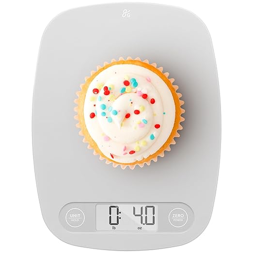 Greater Goods Food Scale - Digital Kitchen Scale, 1g Precision, Easy-Tare & Quick Conversion, Slim Compact Design, Durable & Portable | Ideal for Cooking, Baking & Meal Prep