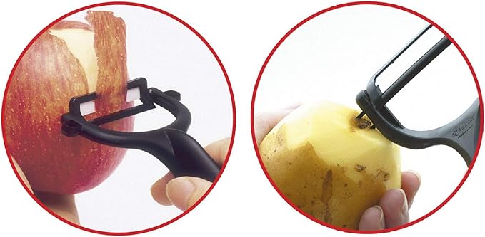 Kyocera Advanced Ceramic Horizontal Y Peeler, Red