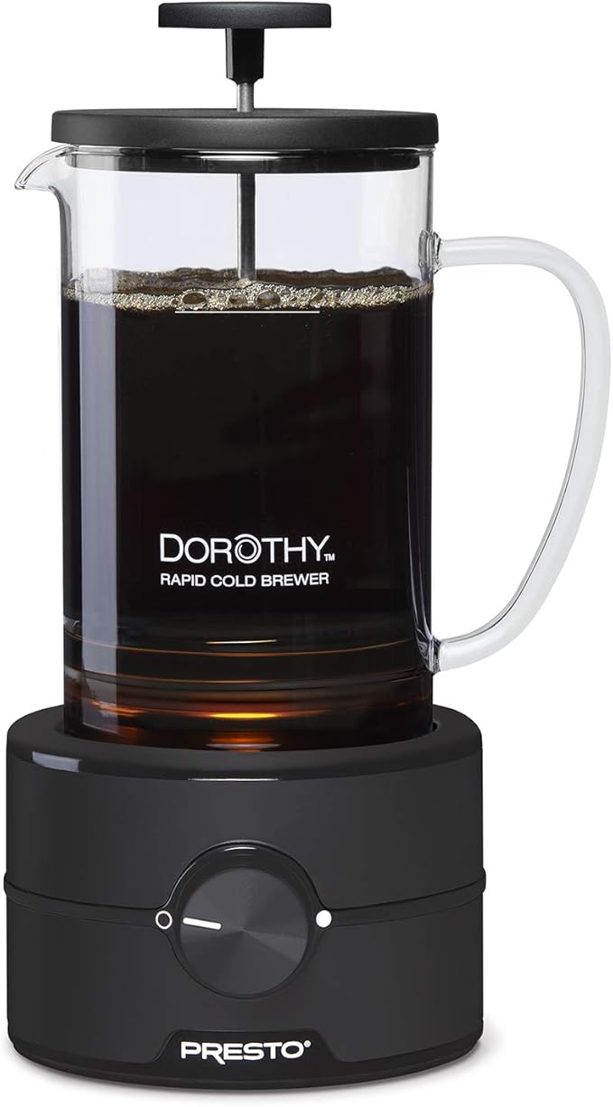 Presto 02937 Dorothy™ Electric Rapid Cold Brewer - Cold brew at home in 15 minutes - No more waiting 12 to 24 hours.