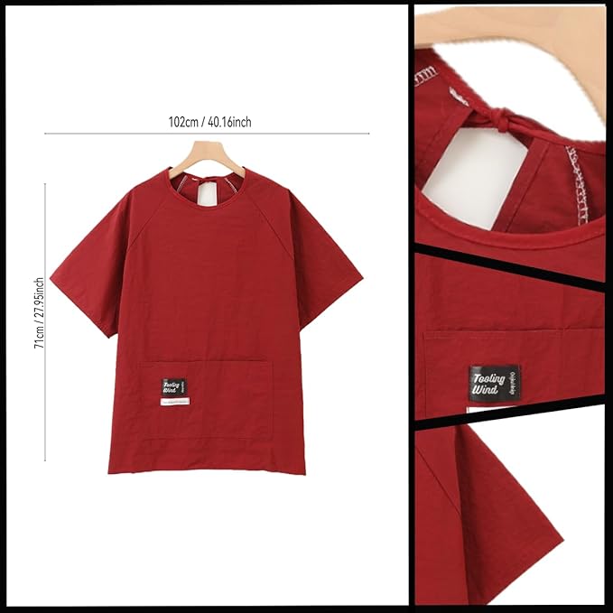 Chef Apron-Cross Back Apron for Men Women with Adjustable Straps and Large Pockets,Canvas