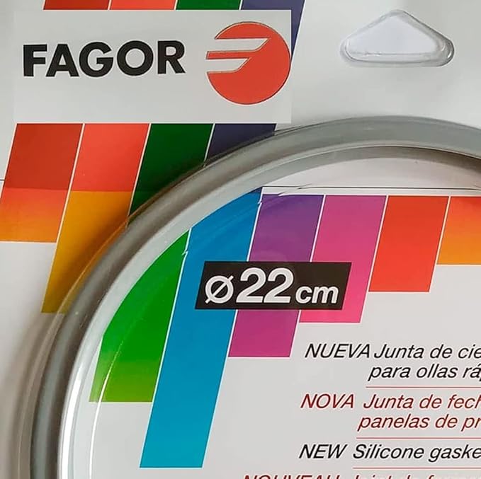 Anakel Home Fagor Pressure Cooker Rubber Replacement M18804554 Compatible with Fagor Pressure Cooker with Interior Diameter of 8.66in | Silicone, Ø8.66in, Gray