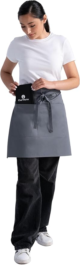 Chef Works Unisex Half Bistro Server Apron