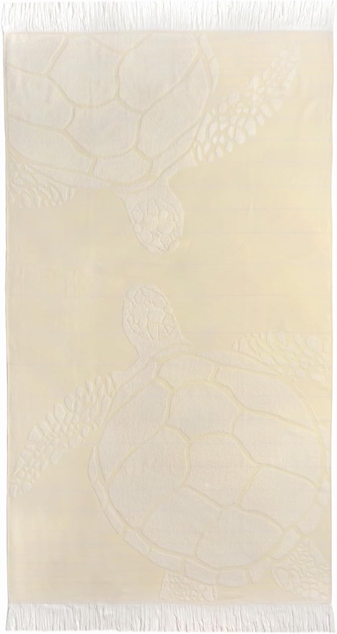 SOFE H&L | LINVIA Foutah Quick Dry Beach Towel Pack of 2 (35” x 70”) CARETTA - Yellow | Lightweight, Premium, Fade Resistant, Durable | Travel Towel, Turkish Beach Towel with Shoulder Strap