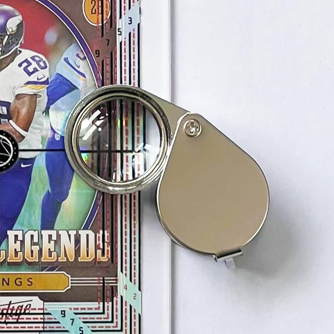 Sports Card Grading Centering Tool Kit, Trading Cards Measuring Tools, Come with Cleaning Cloth Kit & 30X Magnifying Implement for PSA's Latest Grading Standards/BGS Submissions