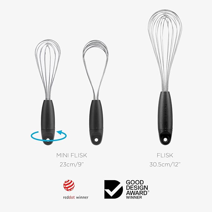 Dreamfarm Black/Silver Polypropylene/Stainless Steel Mini Flisk