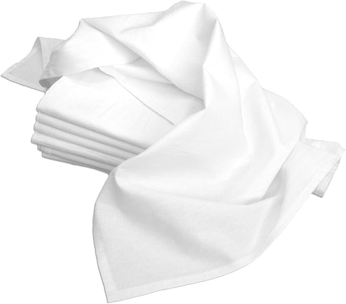 Aunt Martha's Dish Towels, 33 by 38-Inch, 7 Count, White