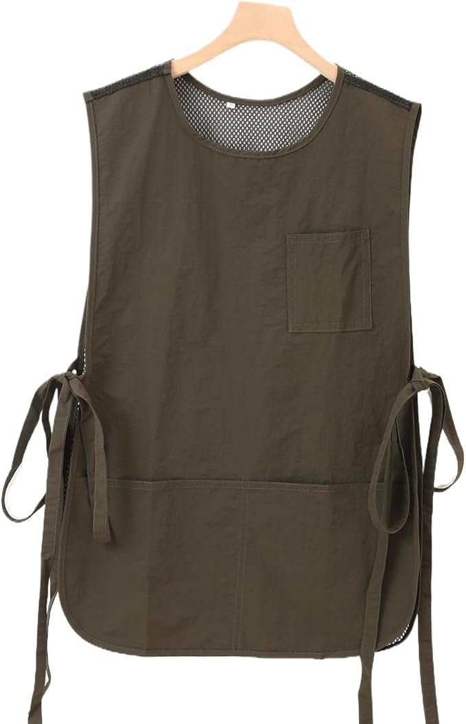 Chef Apron-Cross Back Apron for Men Women with Adjustable Straps and Large Pockets,Canvas