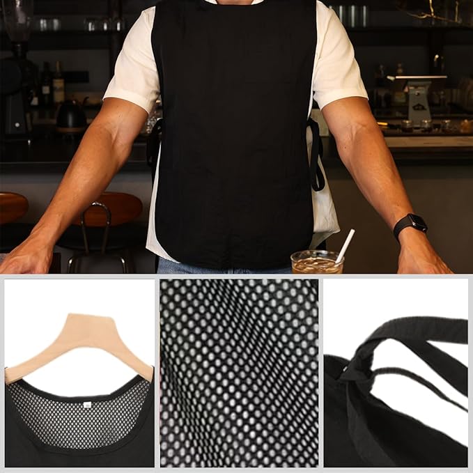 Chef Apron-Cross Back Apron for Men Women with Adjustable Straps and Large Pockets,Canvas